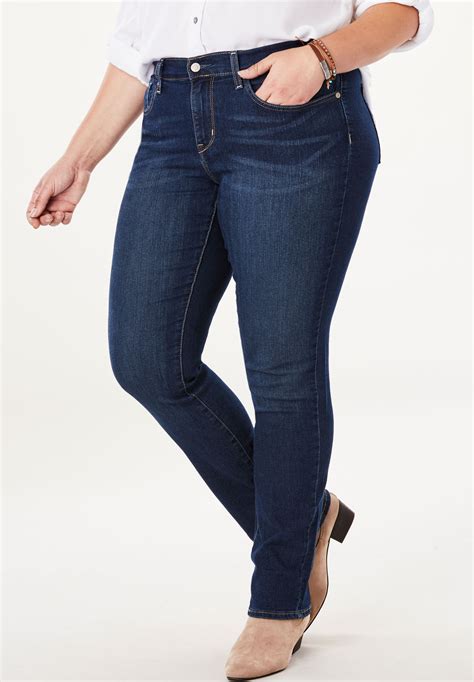 levi strauss straight leg jeans|women's levi's curvy fit jeans.